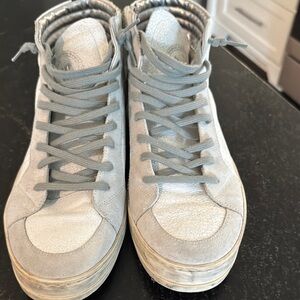 Stylish Gray High-Top Men’s Sneakers